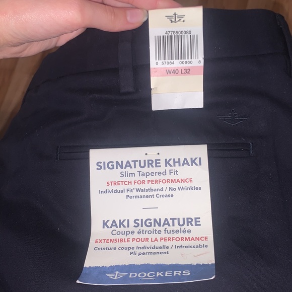 Dockers | Signature Navy Blue Khaki Size 40 - Picture 4 of 4